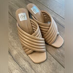 Dolce Vita Nude/ Neutral Heel Sandals Size 7.5